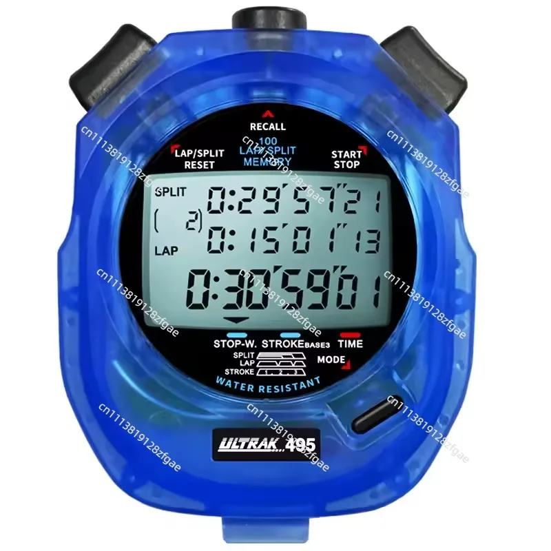 DT495 three-row 100-lane memory stopwatch competition special coach referee track and field training