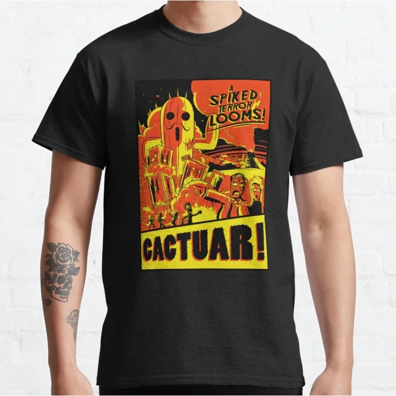 

Cactuar 0531 Final Fantasy Gift t shirt for RPG gamer 100% cotton tee Men's Short Sleeve Graphic Clothes All size tops