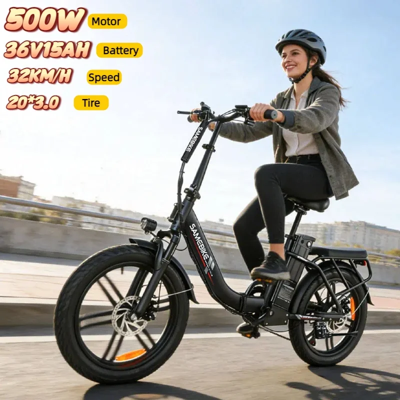Lightweight CY20 Folding Electric Bike 350W Motor 36V15AH Battery Mountain E-Bike 20-Inch Tire Urban Commuter Electric Bicycle image 8