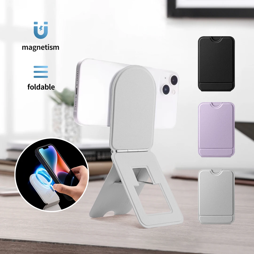 

Adjustable Magnetic Phone Stand Holder Folding Desktop Magnetic Phone Bracket for iPhone 16 pro Max Compatible with Magsafe