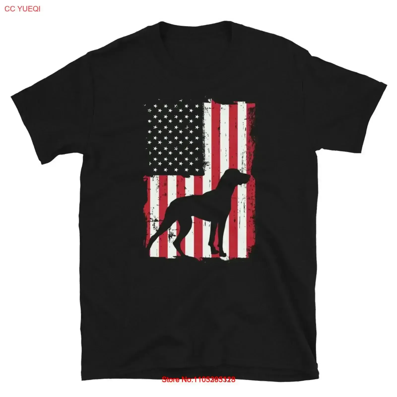 American Flag German Shorthair Pointer Dog T Shirt Patriotic s Shorthaired vintage Washed designer clothes Stylish Breathable
