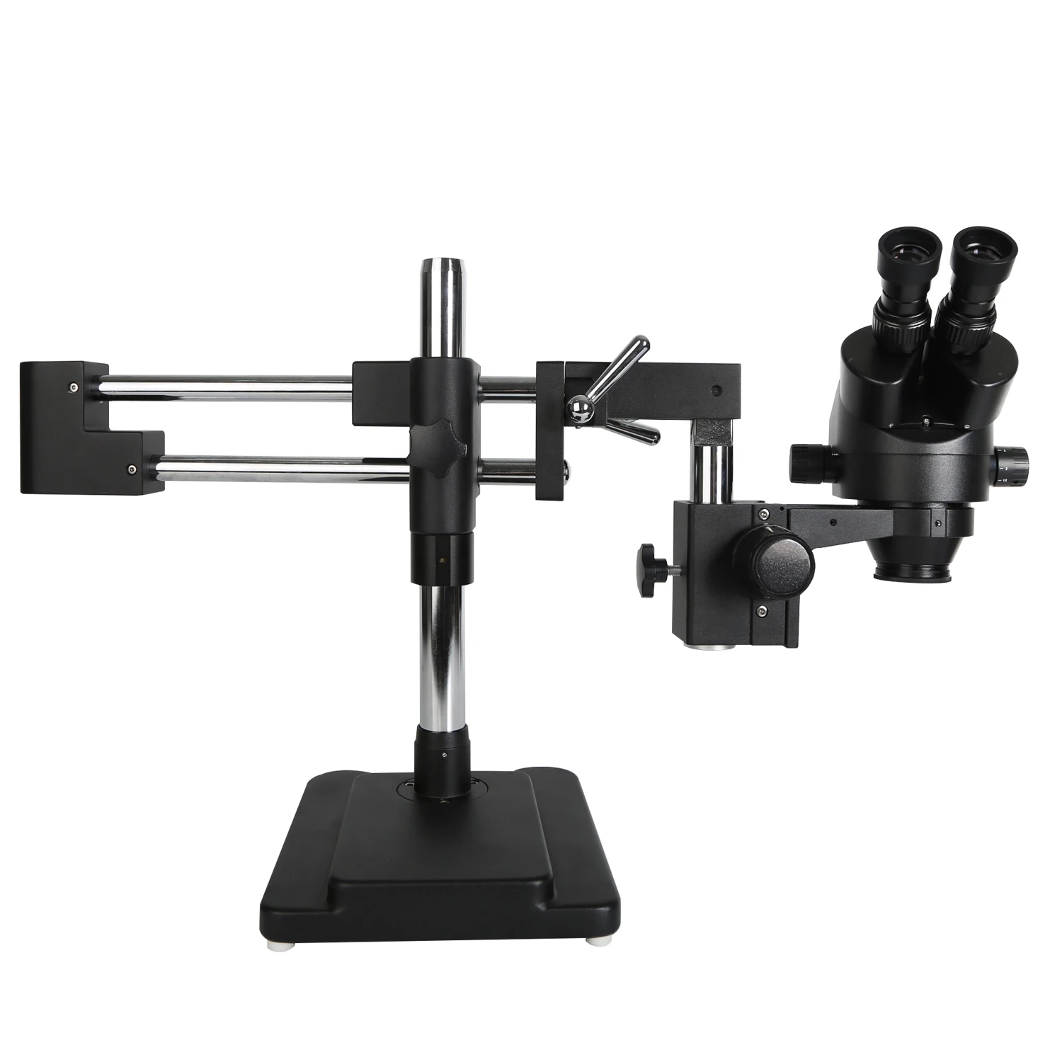 Kaisi 37045 Trinocular Microscope Set Lens Dual Arm Double Boom Stand For Industrial PCB Repair