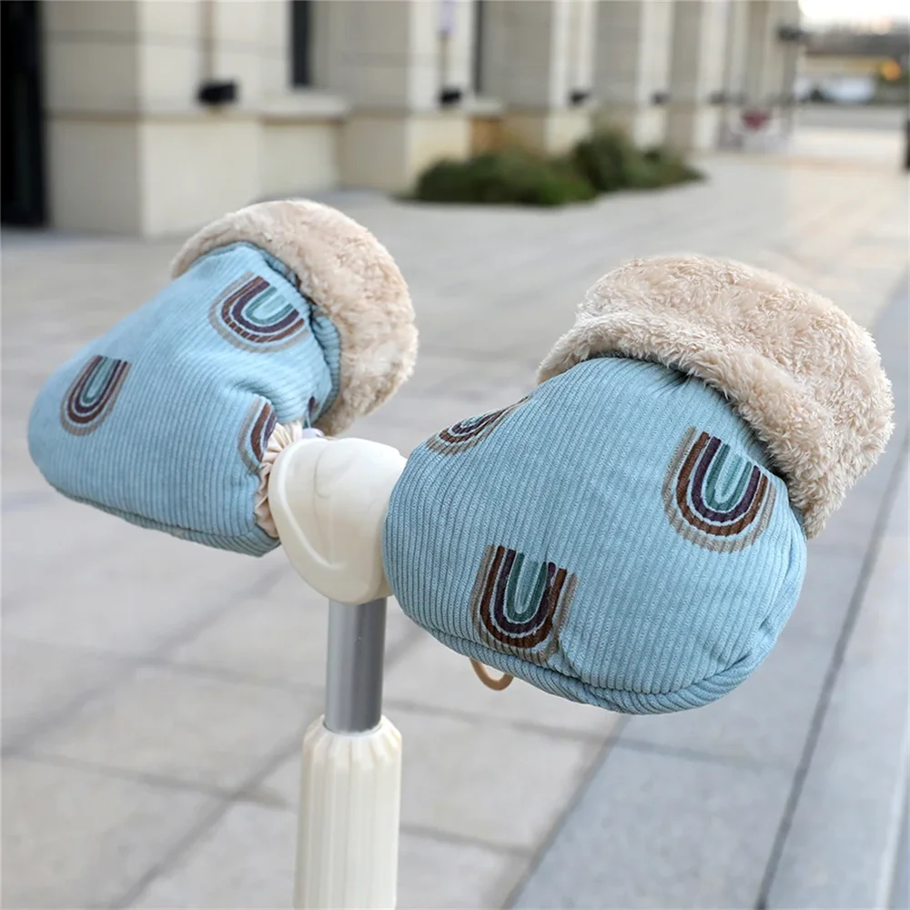 

Windproof Infant Stroller Gloves Children's Outdoor Sports Mittens Cartoon Printed Hands Warmer Scooter Accessory for Winter