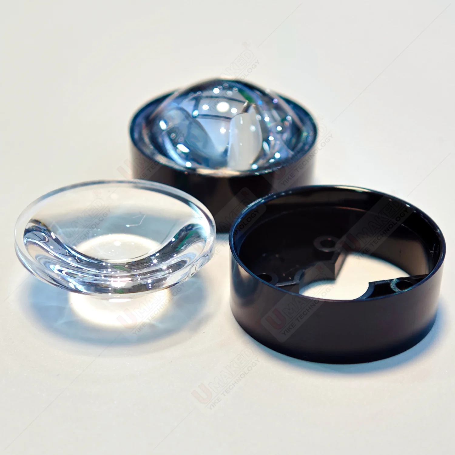 20 Sets 20mm LED Lens with Bracket Holder LED Lens Semi-Circle Plano-Convex LED Lens Optic Lens Grade PMMA for Lens Reflector La
