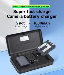 NB-2L NB 2LH BP-2L5 Digital Camera Battery +LCD USB Dual Charger for Canon Rebel XT XTi EOS 350D PowerShot S50 G9 EOS 350D