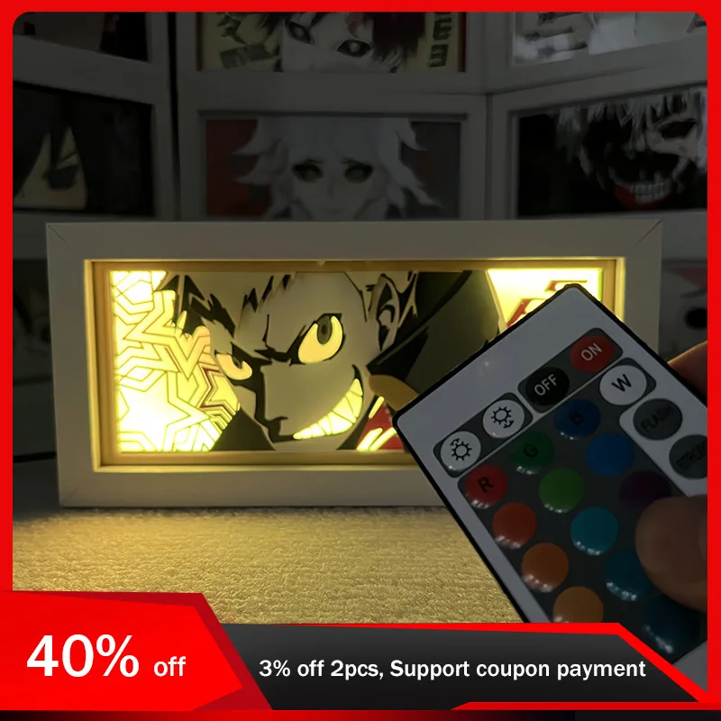 

19.8cm/7.8in Anime 3D Motion Light Box Persona LED Color Lamp Peripherals Cartoon Night Bedroom Desktop Ornaments Birthday Gifts