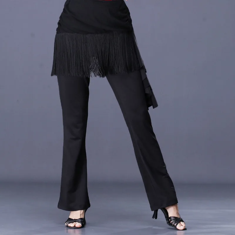 

New Line Dance Clothing Women Pants Tassel Sexy Flared Pants Performance Dancewear Costume Samba Party Dress Practice Clothes