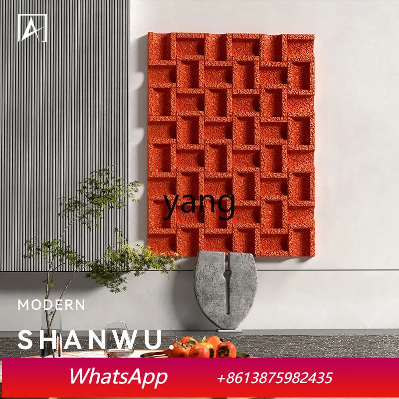 CX Entrance Painting Hand-Painted Bedroom Corridor Living Room Background Wall Particles Simple Textured Stereo Hangin