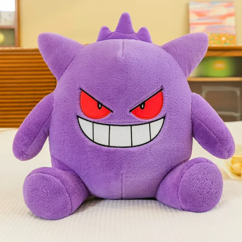 30/80cm Pokemon Gengar Stuffed Plush Toys Cartoon Cute Anime Dolls Huge Purple Pokémon Plushie Pillow Birthday Gift for Kids image 3