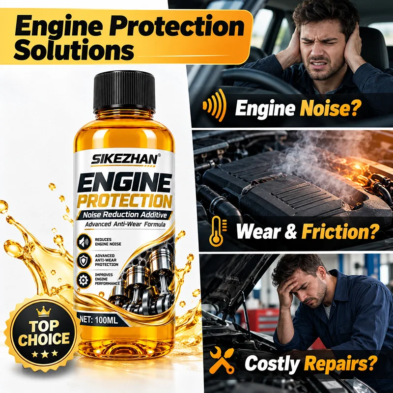 Advanced Anti-Wear Formula Additive, Engine Protection, Noise Reduction, Reduce Vibration, Seal Cracks, Direct Add To Oil System