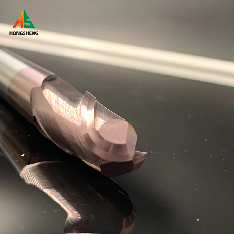 Ball Nose End Mill HRC62 Tungsten Carbide Cutter CNC Router Bit R0.5 R0.75 R1,R1.25 R2 R3mm -R10mm 2Flute Carbide Slot Drill