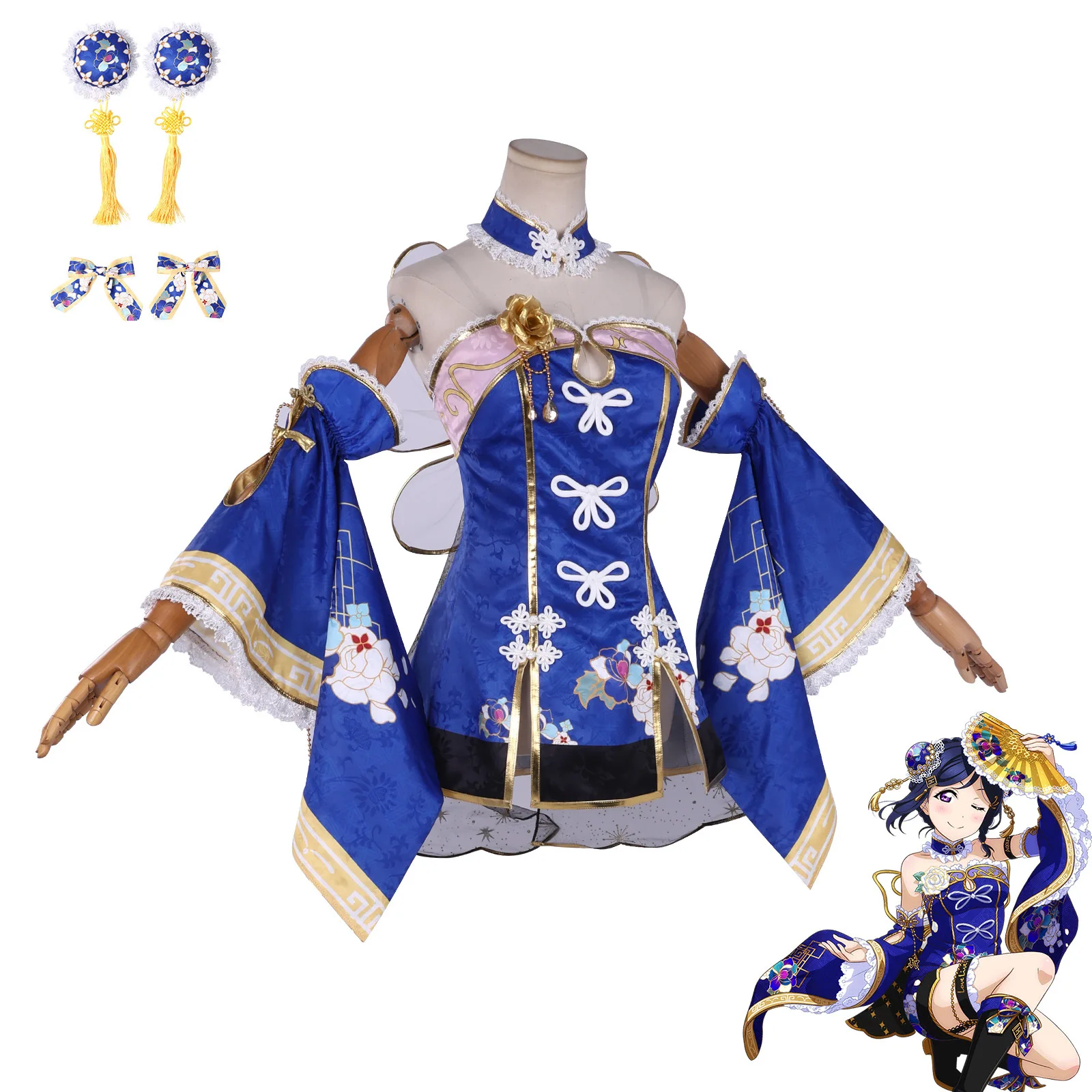 costume-de-cosplay-lovelive-sunshine-kanan-matsuura-robe-cheongsam-bleue-awakening-ensemble-complet-robe-d'anime-pour-femmes-halloween-comic-con
