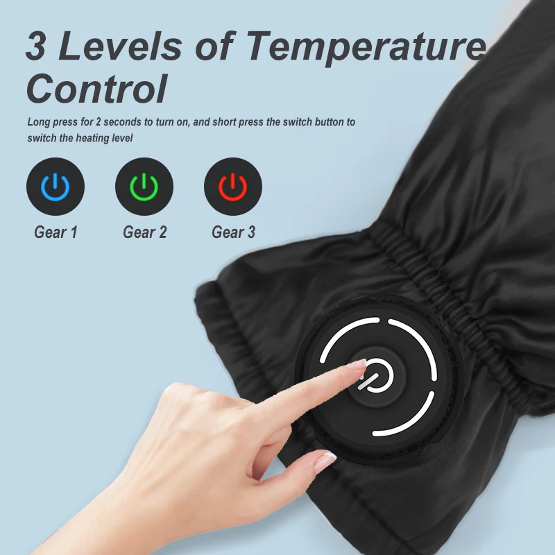 

2026High Quality Heating Gloves With Rechargeable Battery Backpack Winter Outdoor Go Fishing Take-out Riding Gloves