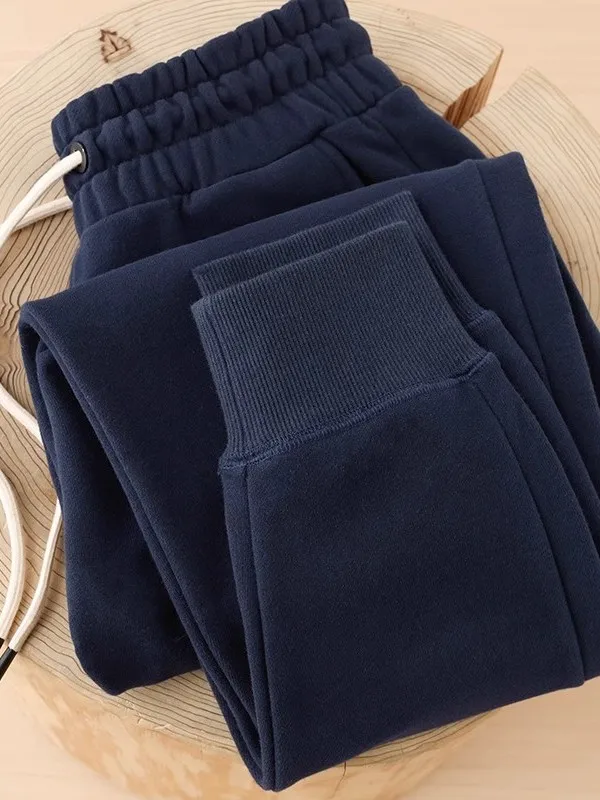 

Trendy Color Men's Pants Loose Fit Spor Sle mid Waist Trousers with Dstring High Elastici Breathable Men's Cas...