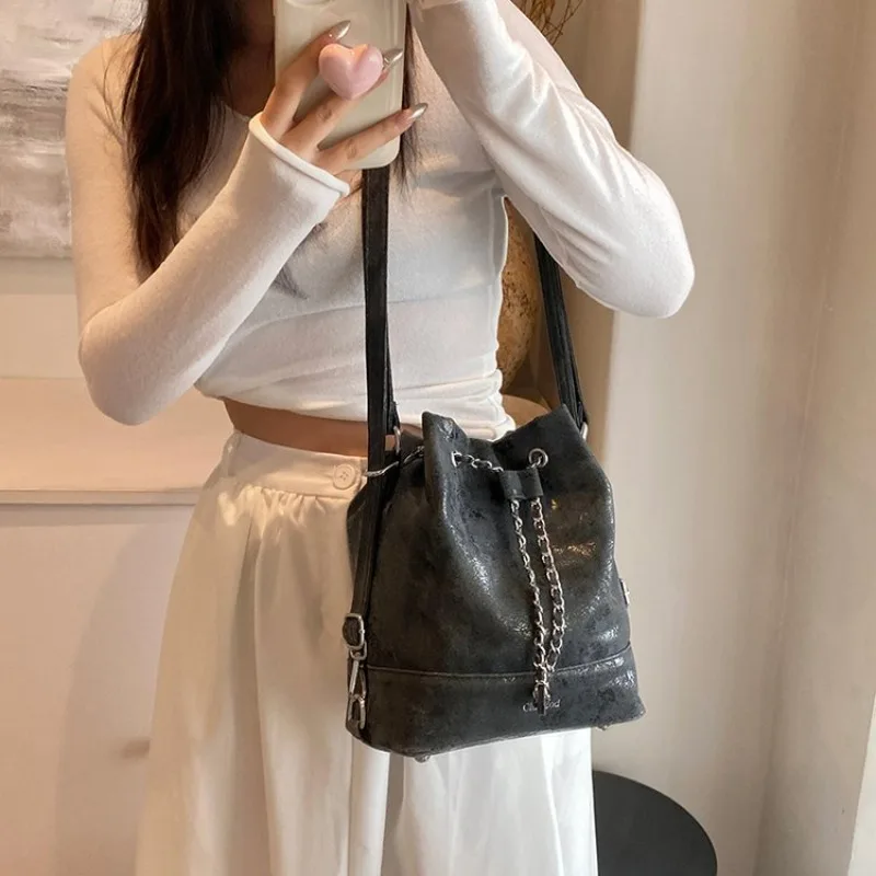 

Elegant Retro Letter Logo Diaper Bag Luxury Crossbody Handbag For Women Stylish Textured Tote Shoulder Bag