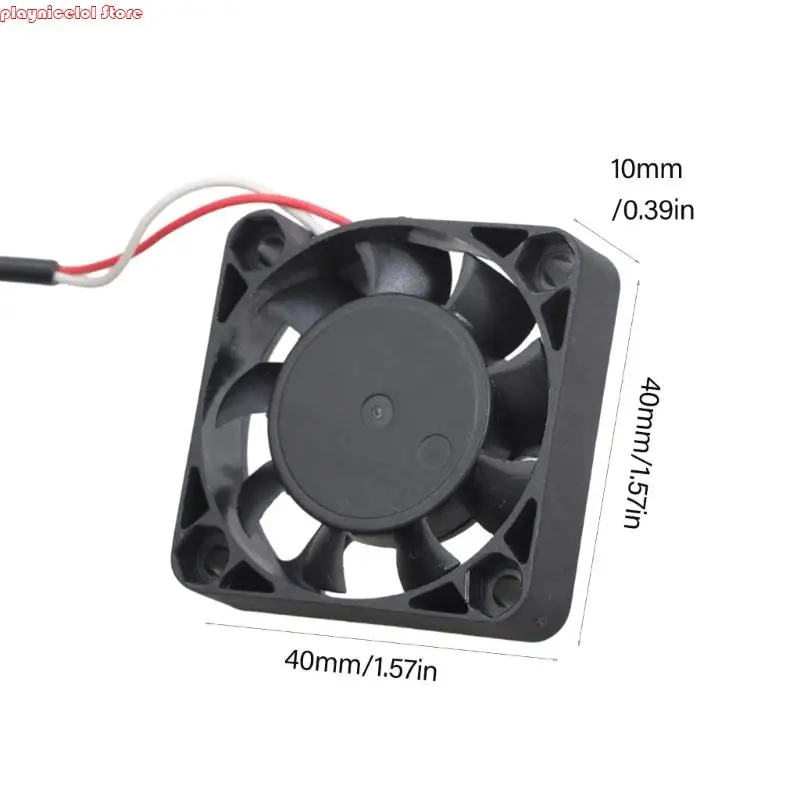 E8BA 40x40x10mm USB 5V مروحة التبريد المحمولة مروحة التبريد المحمولة لجهاز توجيه جهاز التليفزيون جهاز التوجيه DVR Computer