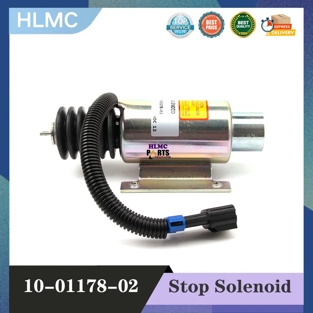 Fuel Stop Solenoid 10-01178-04 for Carrier Transicold linear Ultra Vector Speed Solenoid 2-Way Connector 12VDC 10-01178-02