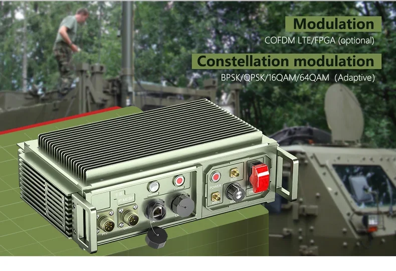 Lobo profissional Módulo Transceiver, Transmissor HD sem fio e Receptor, FM Áudio, SDR