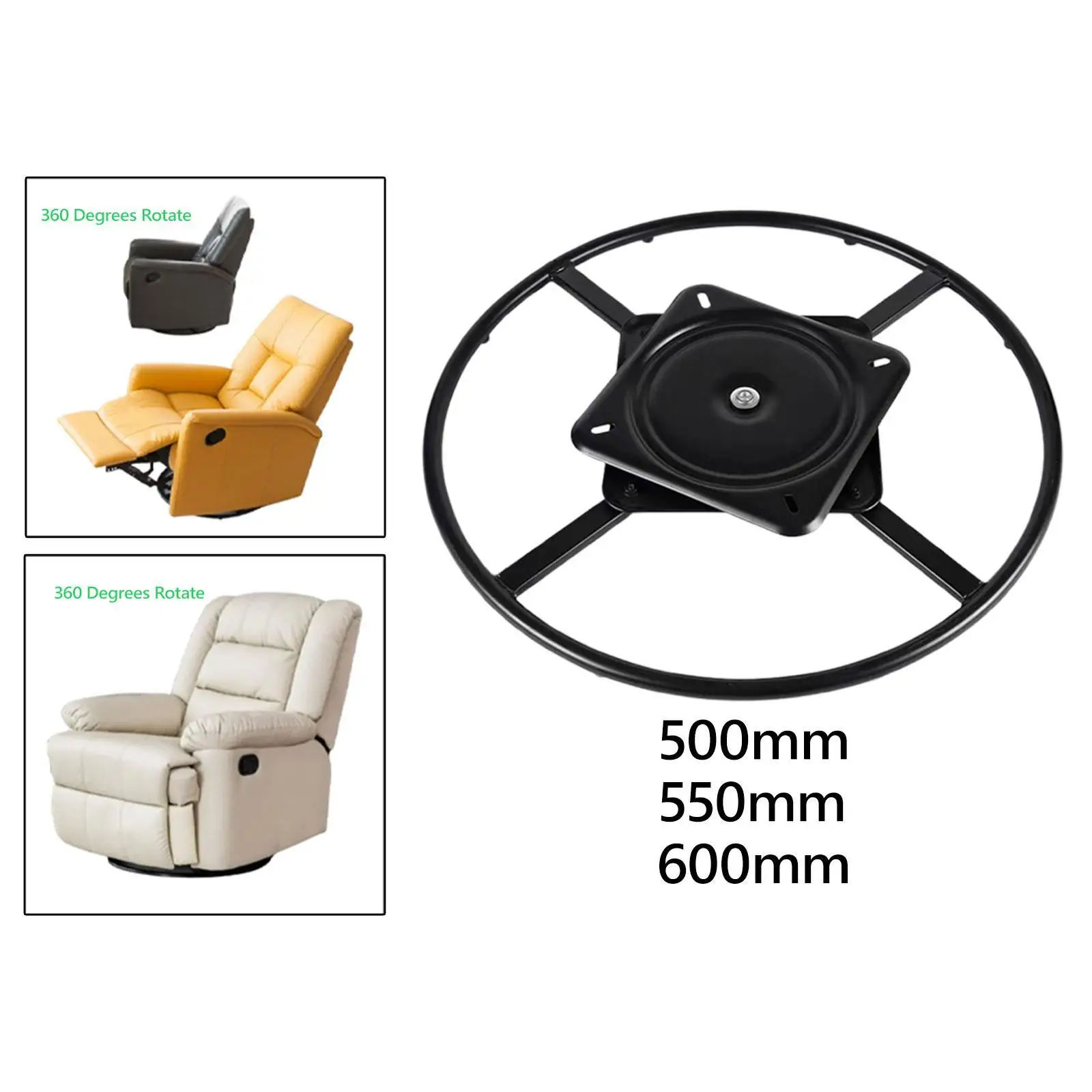 Bar Stool Swivel Plate Swivel Replacement Rotating Hardware Iron Chair Swivel Base for Rotating Chair Barstools Swivel Chair