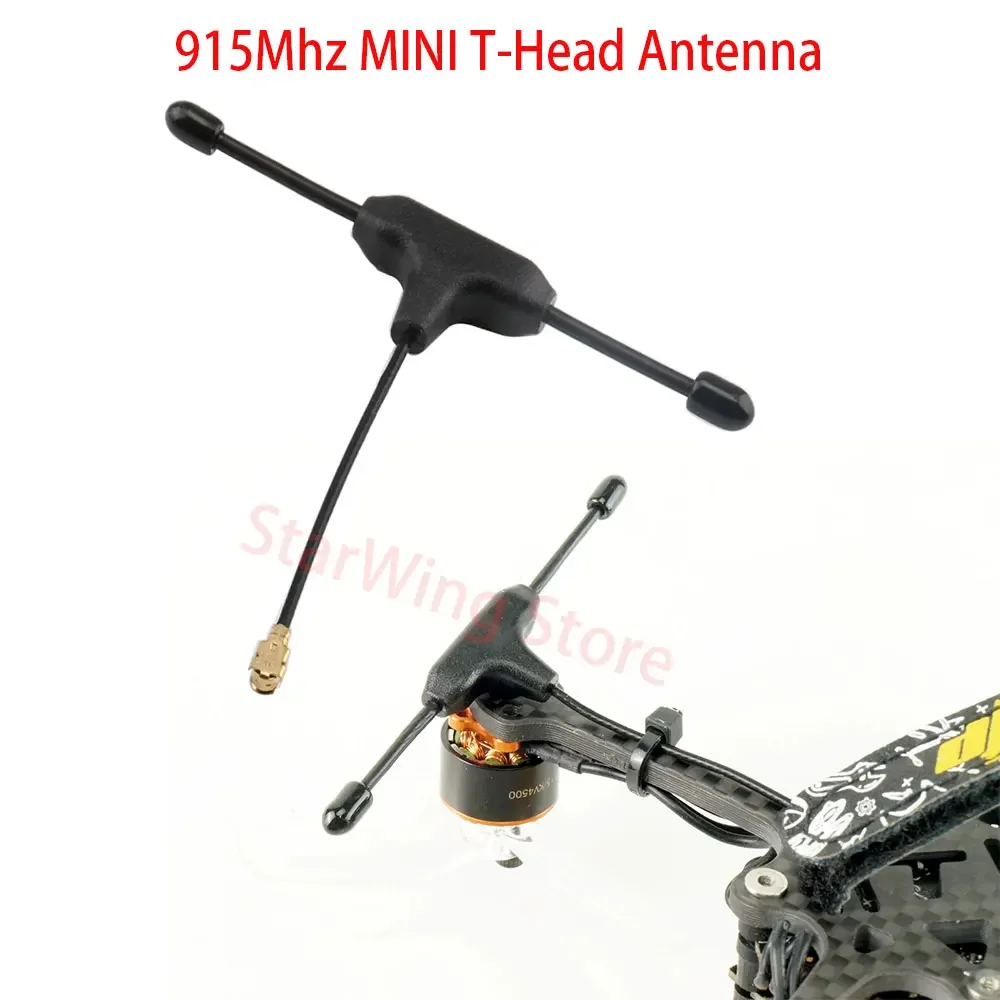 미니 T-헤드 블랙 IPEX 안테나, 915 TBS 크로스파이어 리시버, RC FPV 프리스타일 레이싱 드론용, 915Mhz, 50mm, 5cm