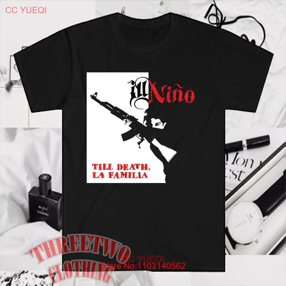 

Мужская черная футболка Ill Nino Till Death La Family, размеры от S до 5XL