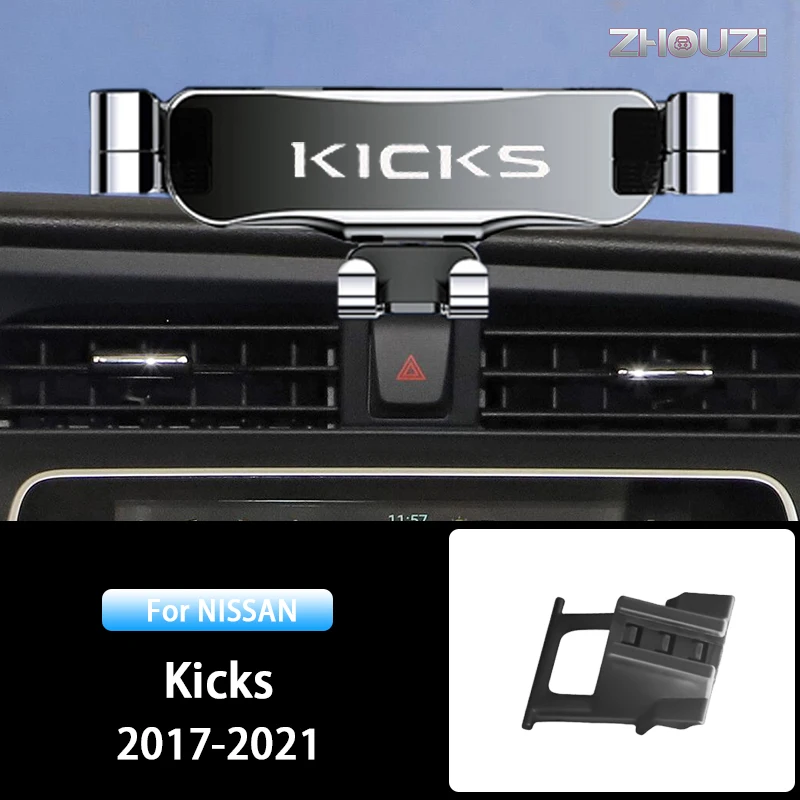 Suporte do telefone móvel do carro especial montagens do respiradouro de ar suporte de navegação por gravidade gps para nissan kicks 2017-2021 acessór