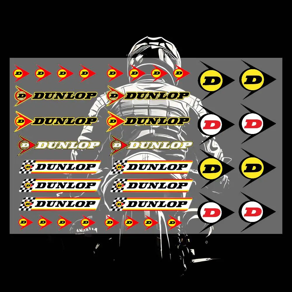 

British tire brand Japanese Motorcycle Sticker Suitable for Motorcycle Body Reflective Car Sticker Helmet Decal