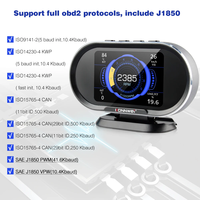 Fuel Consumption Water Temperature Gauge Display KONNWEI KW206 OBD2 On-Board Computer Auto Car Digital Computer OBD2 Scanner