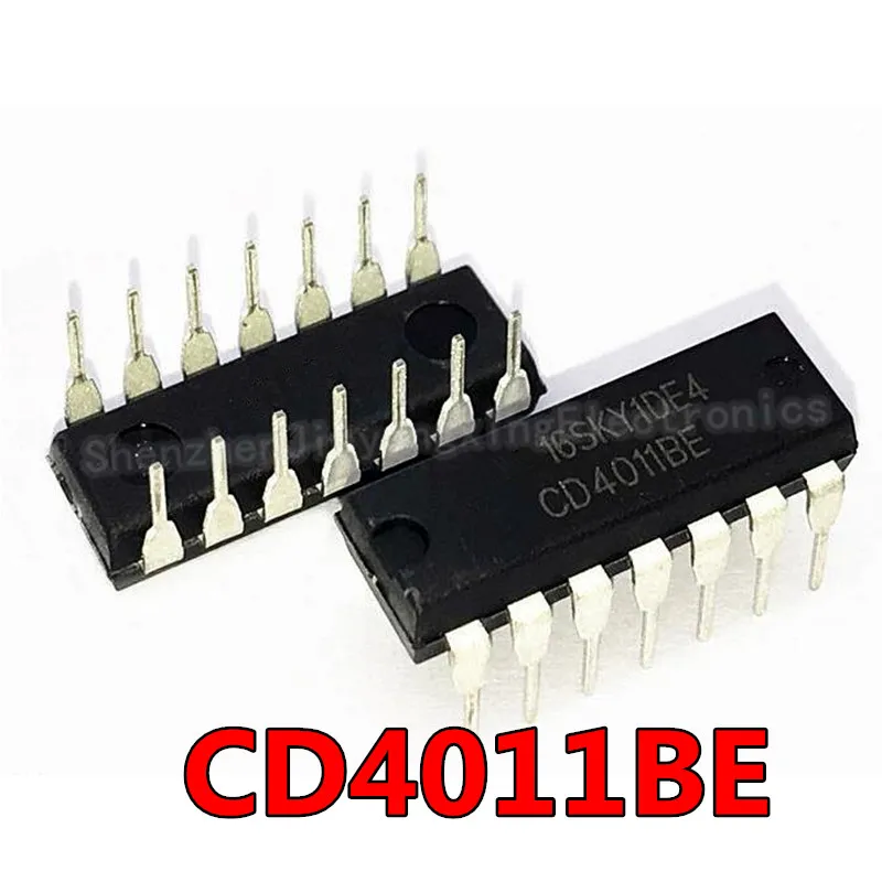 10PCS CD4011BE DIP14 CD4011B CD4011 4011 DIP-14 New and Original IC Chipset