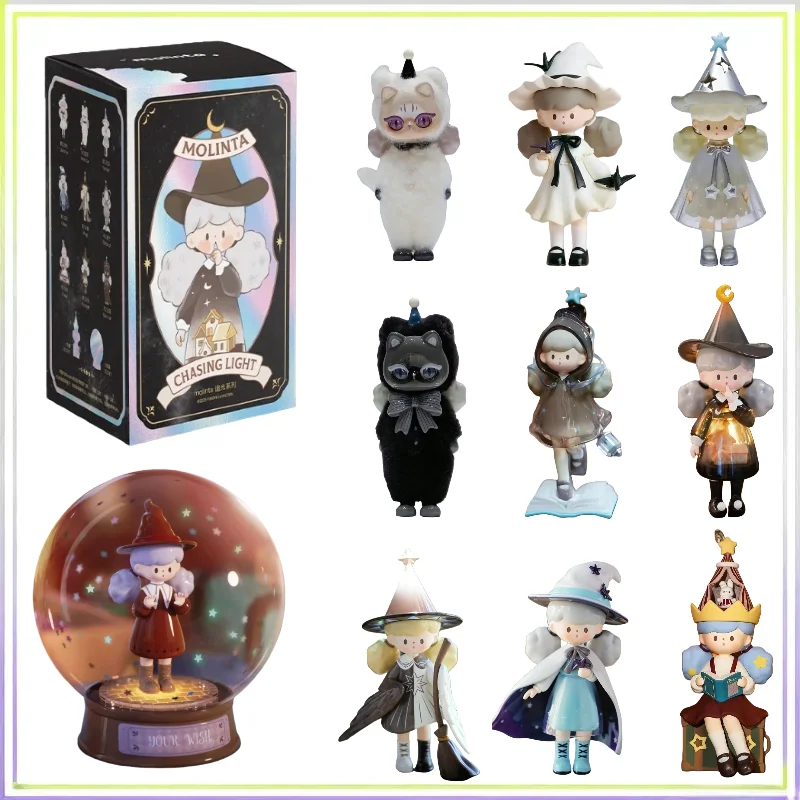 

Molinta Chasing Light Series слепая коробка 12-го поколения Kawaii украшение игрушка настольная модная коллекция украшений рождественские подарки