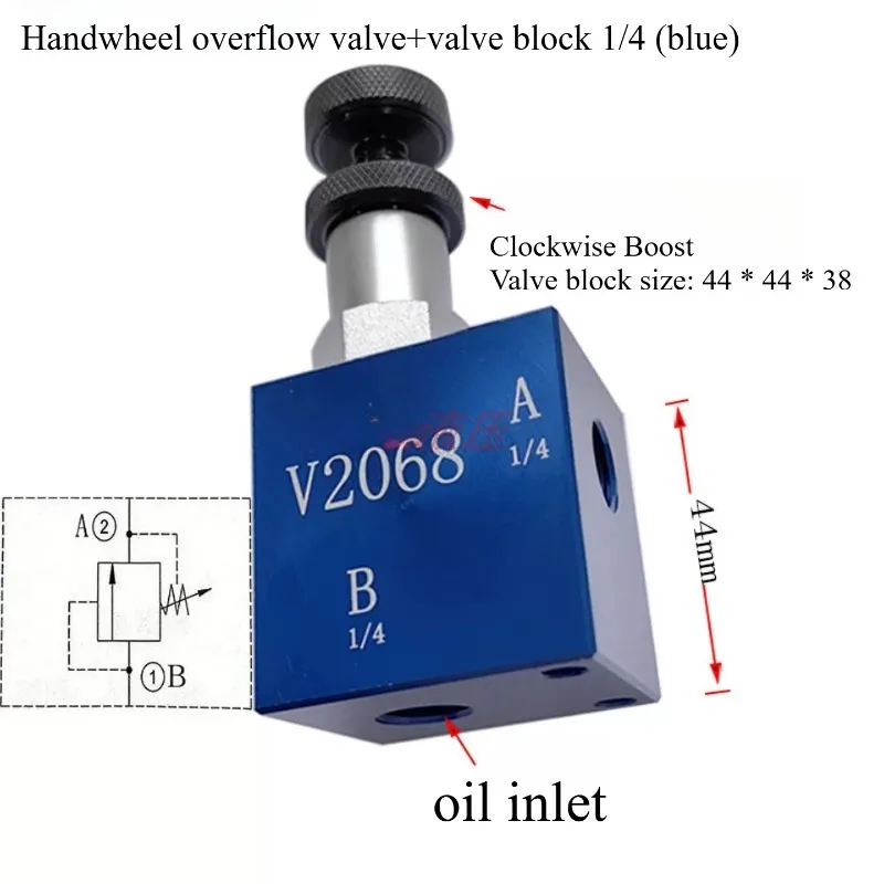 V2068 RV08 Manual Adjustable Hydraulic Relief Valve Cartridge Safety Valve