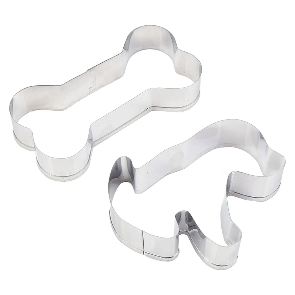 

6Pcs Stainless Dog Cookie Biscuit Baking Molds Smooth DIY Cutter Tools for Cake Dessert Biscuit DIY Mold