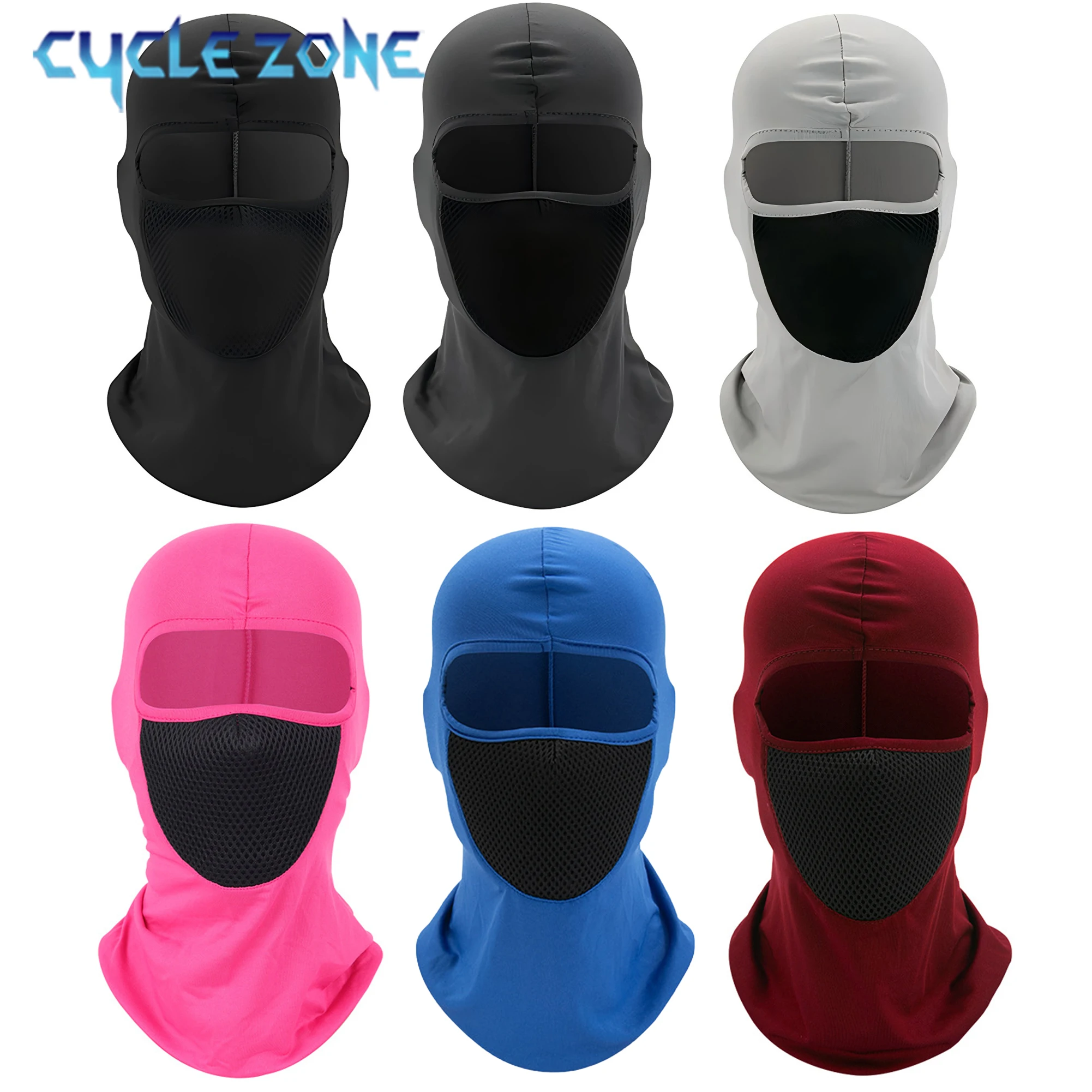 

Breathable Balaclava Motorcycle Full Face Masks UV Protection MTB Bicycle Cap Cycling Helmet Hat Moto Riding Neck Face Hood Mask