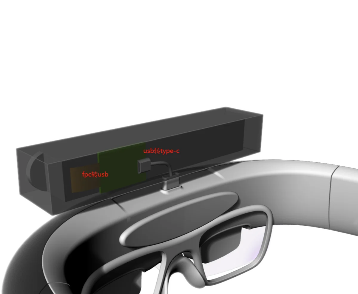 Slam Space 6DOF AR Glass with Gesture Control 1920x1080 Resolution Type-C Premium Hardware for Augmented Reality
