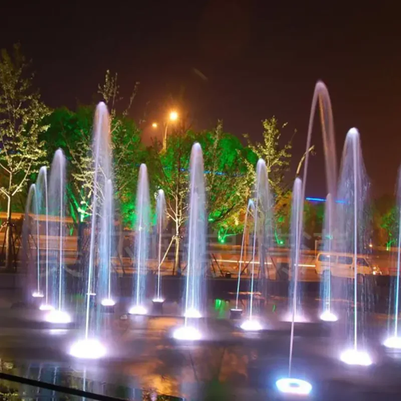 Dry Fountain Flowing Water Landscape Bubble Nozzle Matrix Aerated Rockery Courtyard Square Programmable Music Fountain Equipment