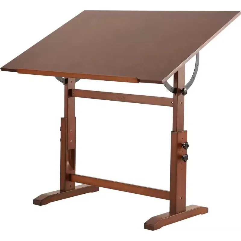 

Extra large height and angle adjustable multifunctional solid pine wood artist drafting drawing table