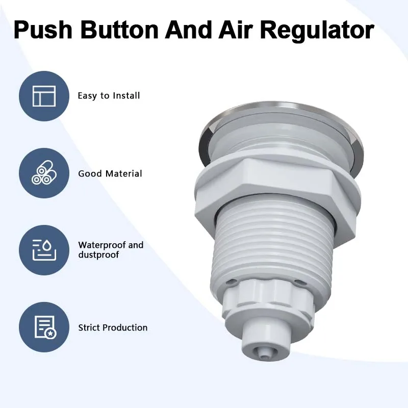 TLF ثلاث أيام الشحن ABS البلاستيك دوامة حوض الاستحمام التحكم في الهواء مفتاح الضغط زر الضغط الهوائي