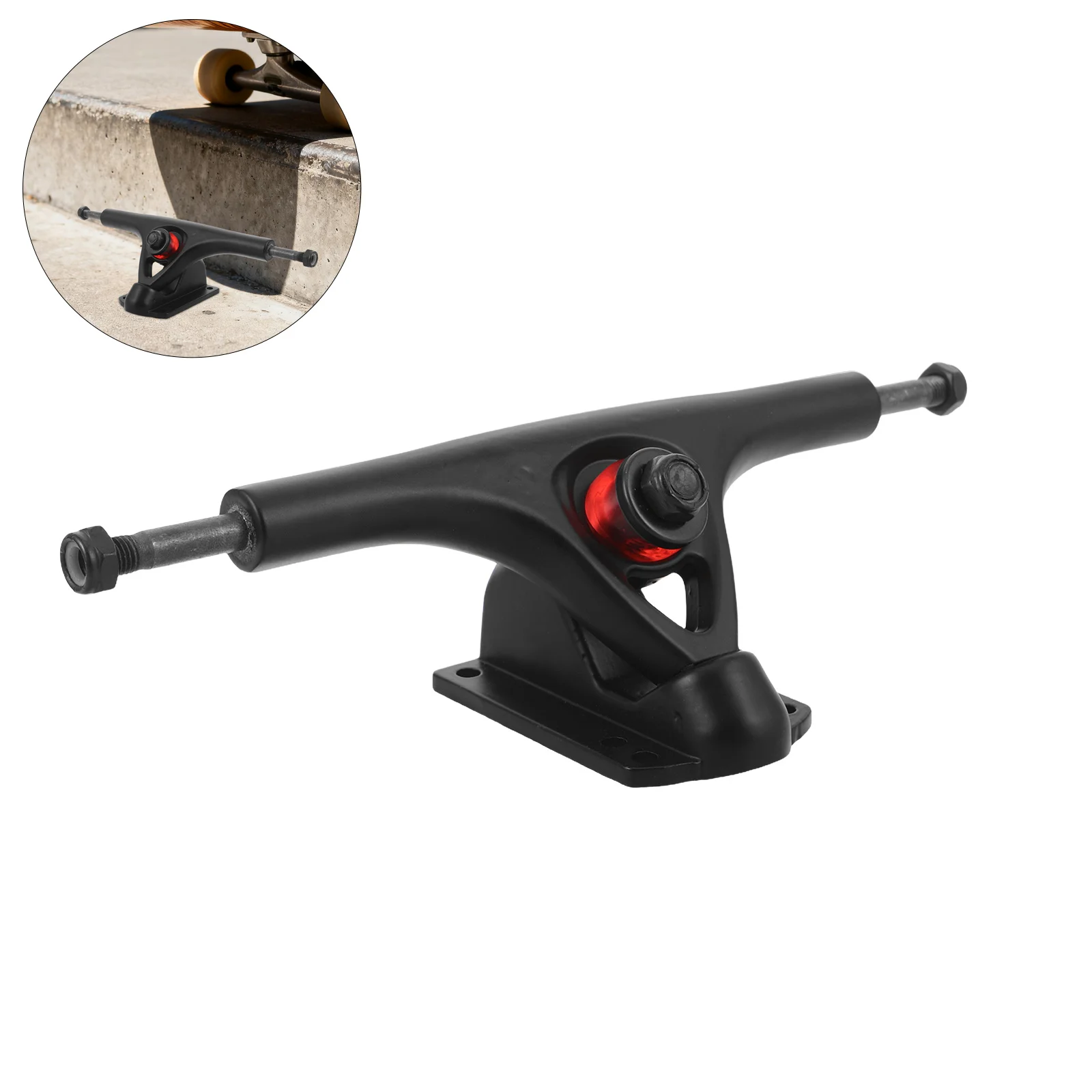 2 قطعة استبدال شاحنة لوح التزلج 7 "شاحنات سبائك الألومنيوم الثقيلة لامتصاص الصدمات الجبلية كروزر بارك ستريت #1