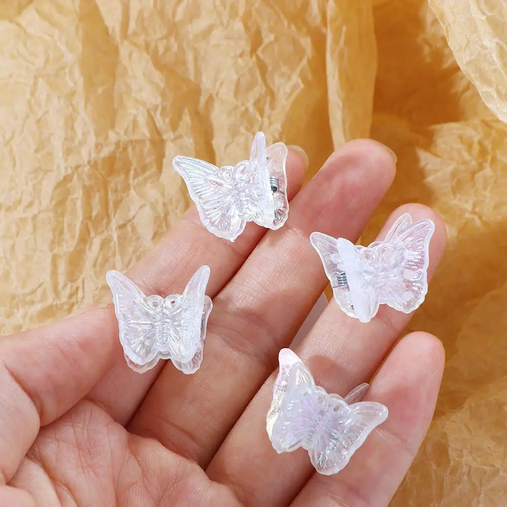 

Design Butterfly Children Temperament Korean Style Hair Clip Transparent Hair Claw Small Side Clip Women Hair Accessories