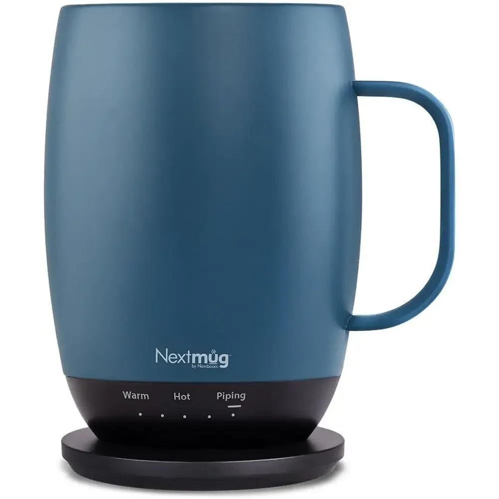 

Nexug Plus (Blue - 18 oz.) Temperature-Controlled, Sel-Heating Mug – No App, Long-Lasting Battery or Work & Study, Great Git or