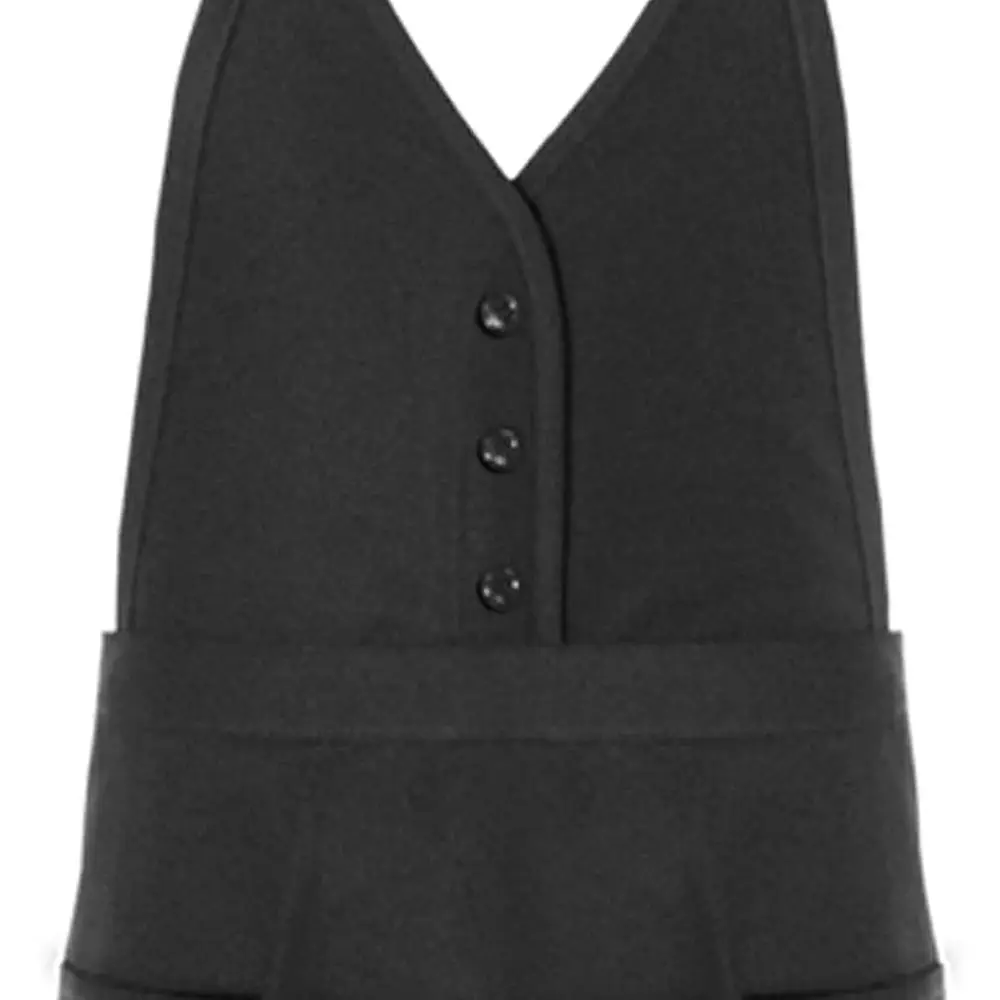 

Elegant Women's Single-Breasted Chef's Bib Apron