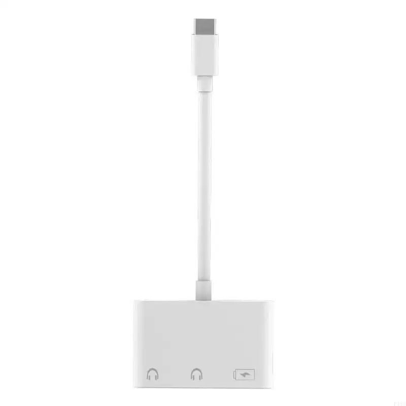 3 Function USB C Cable With 3.5mm sound Port And Quick Power For Type C Electronics F19E