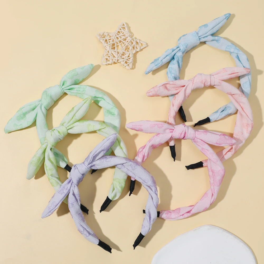 New Headband For Newborn Toddler Kids Baby Girl Boy Hair Hoop Cotton Print Wide edge Solid Colors Flower Baby Hair Accessories