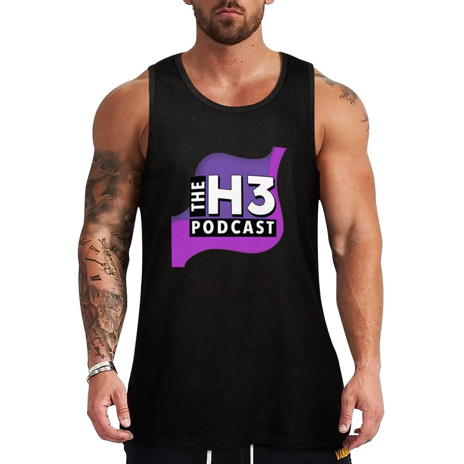 H3 Podcast Tank Top men gym clothing anime t-shirts