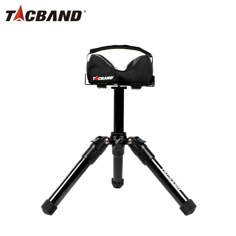 TACBAND Portable Dismantle Precision Foldable Shooting Rest with Filled Cushion Height Adjustable Rotatable Pillow Bag Tripod