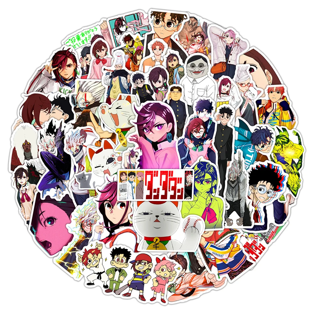 

10/30/50pcs Cool Anime Dandadan Stickers Cartoon Momo Ayase Okarun Decals Scrapbook Notebook Phone Waterproof Kids Sticker Gifts