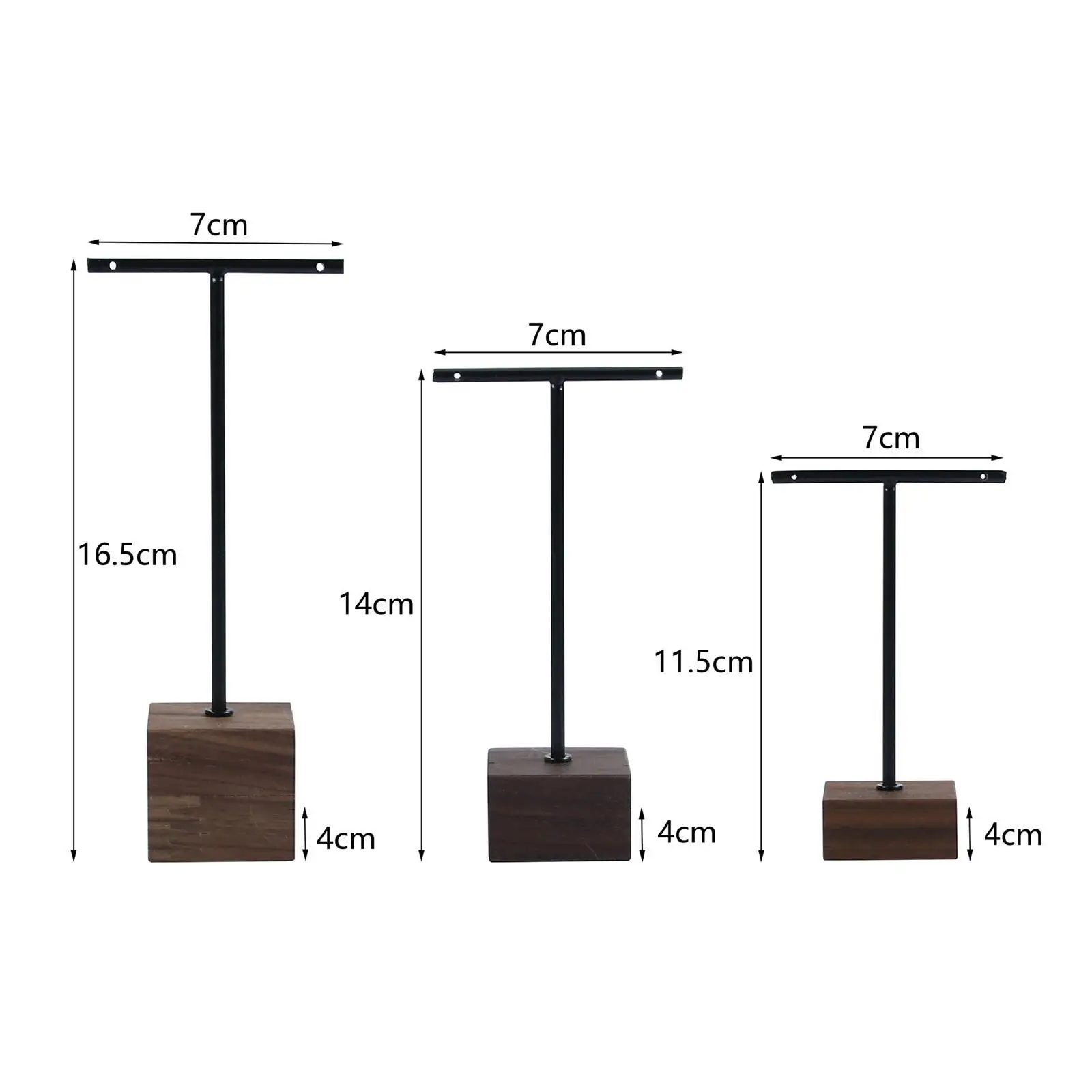 3 個のイヤリングディスプレイスタンドイヤリングディスプレイ収納ラックドロップイヤリング用