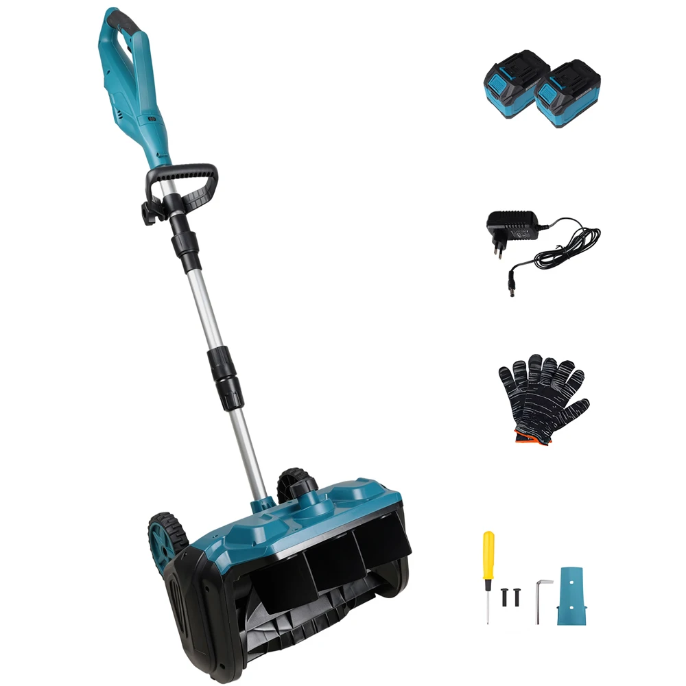Podofo 18V bürstenloser Motor 3500W elektrischer Schneefräse, kabelloser Schneeschaber, kabelloses Reinigungswerkzeug für Straßen, Innenhöfe, Einfahrten, Terrassen und Gehwege