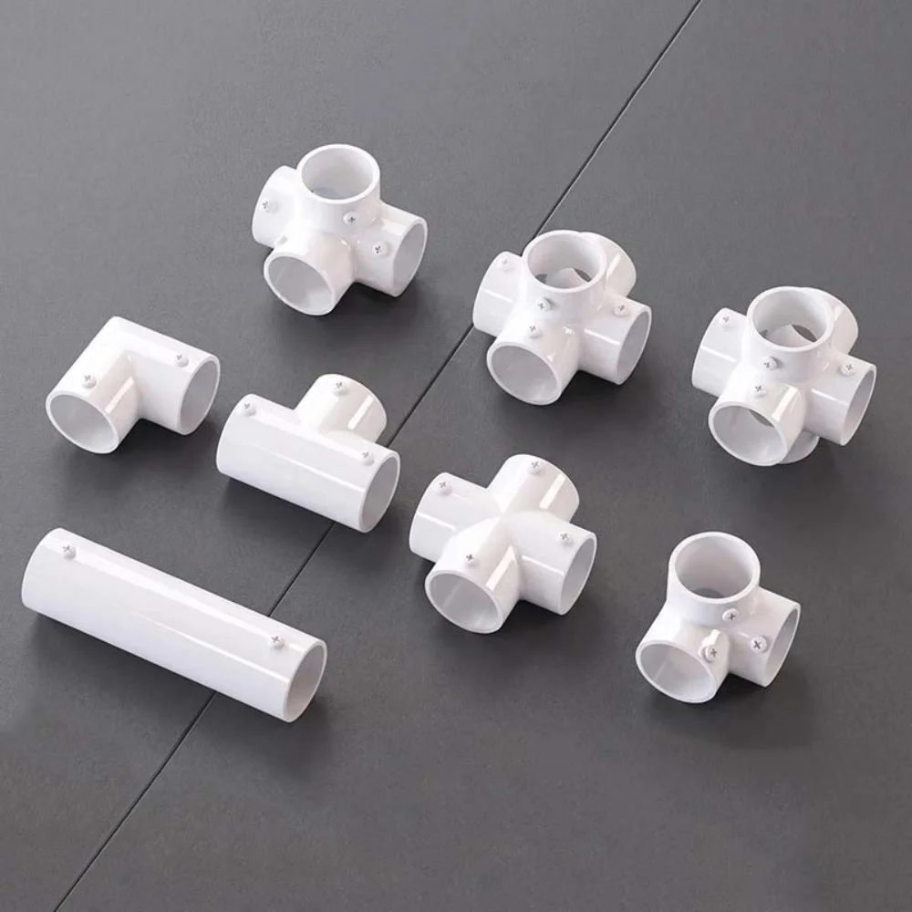 Stainless Steel 2/3/4/5/6 Way Pipe Connector Pipe Fittings Tee Pipe Clothesline Chain Link Fence Shelf joints Tube Connector