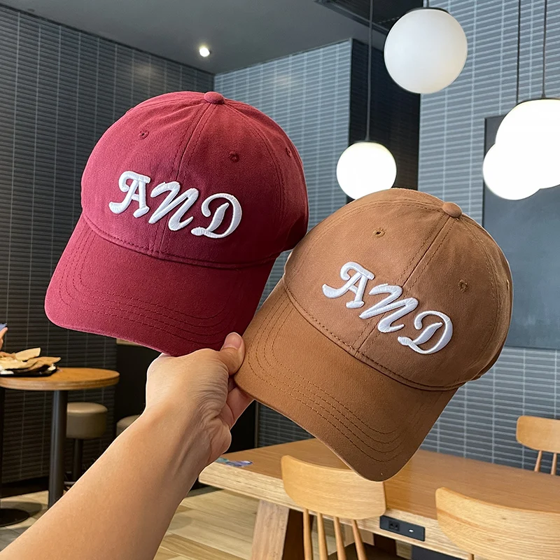 

Winter New Fashion Brand Three-Dimensional Letter Embroidery Baseball Cap Men and Women Korean Street Couple Peaked Cap